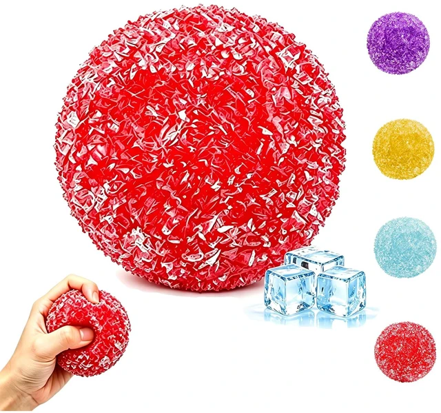 Main image of Squishy Stress Ball, Waxberry Moldable Slushy Squishy Fidget Toys | Slush Ball Squishy, Squishy Crunchy Stress Ball, Ice Skin Fidget Toys, Slow Rising Sensory Squeeze Toys for Stress Relief