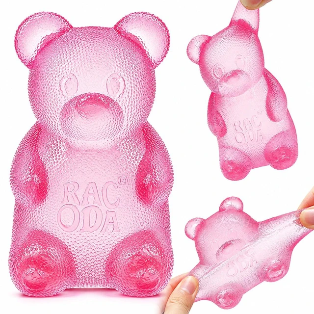 Main image of Bear & Sugar Ball Designs, Anxiety Relief & Focus Toy, Maltose Filled Squeeze Toys for Sensory PlaySensory Fidget Toys for Adults, Kids, Slow Rising Squishy Stress Ball ( Pink)