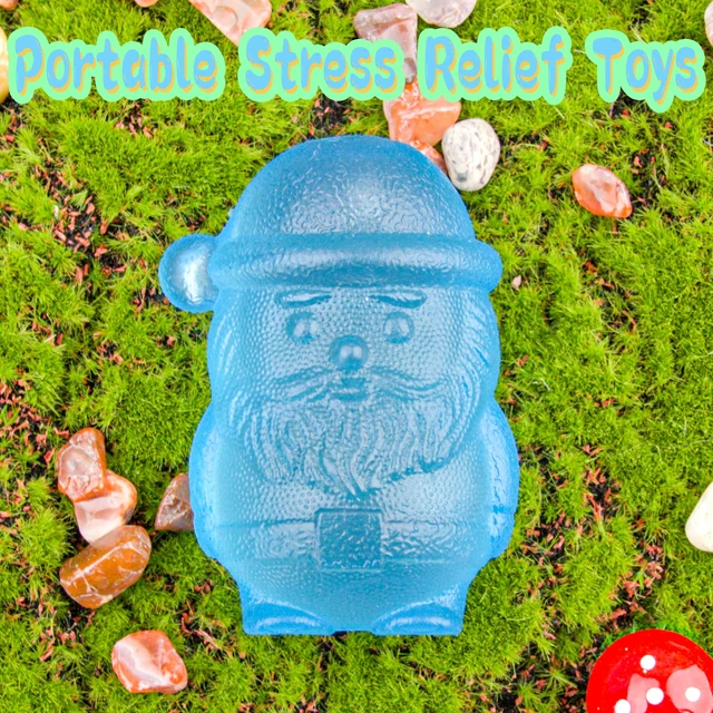 Alt view image 5 of 6 - Santa Claus Squishy Fidget Toy, Slow Rebound Stress Relief Squeeze Toy, Tactile Anxiety Relief Desk Fidget for Adults, Festive Holiday Stocking Stuffer Gift