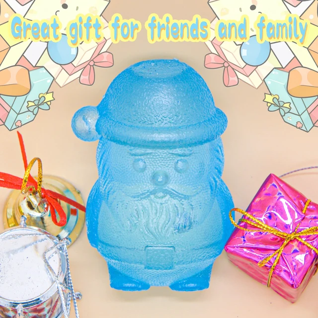 Alt view image 6 of 6 - Santa Claus Squishy Fidget Toy, Slow Rebound Stress Relief Squeeze Toy, Tactile Anxiety Relief Desk Fidget for Adults, Festive Holiday Stocking Stuffer Gift