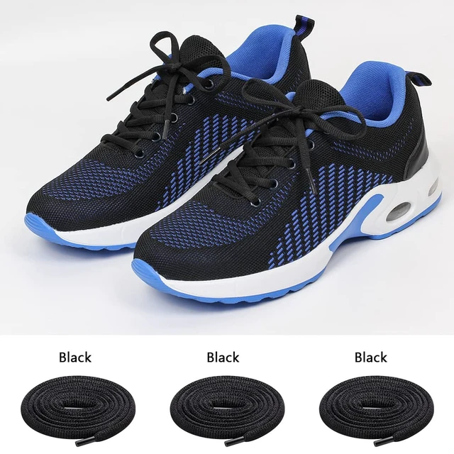 Alt view image 3 of 7 - 3 Pair Oval Shoe Laces, Half Round 1/4" Shoelaces | Athletic Running Sneakers Shoes Boot Strings