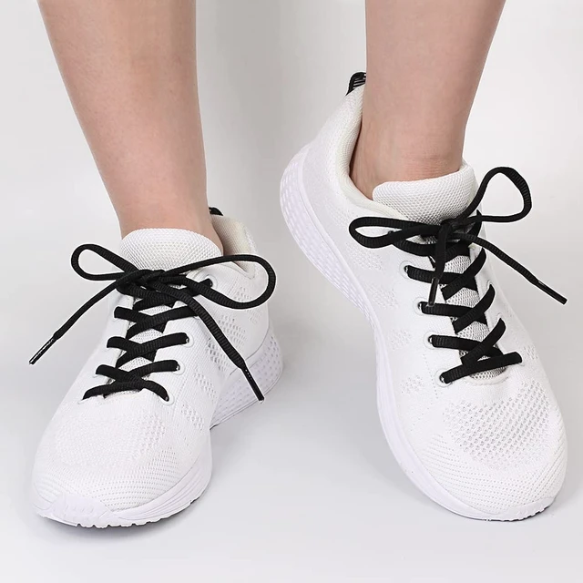 Alt view image 4 of 7 - 3 Pair Oval Shoe Laces, Half Round 1/4" Shoelaces | Athletic Running Sneakers Shoes Boot Strings