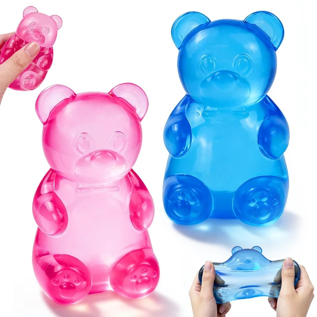 Main image of Bear Squishy, Stress Bear Taba Squishy Toys, Squishy Stress Balls Relief Squeeze Toys, Sensory Fidget Toys for Kids Adults, Valentines Day Birthday Gifts Party Favors