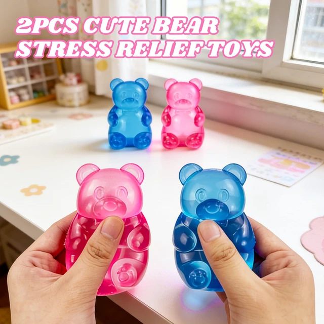 Alt view image 4 of 7 - Bear Squishy, Stress Bear Taba Squishy Toys, Squishy Stress Balls Relief Squeeze Toys, Sensory Fidget Toys for Kids Adults, Valentines Day Birthday Gifts Party Favors