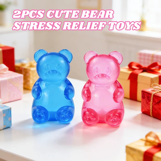 Alt view image 7 of 7 - Bear Squishy, Stress Bear Taba Squishy Toys, Squishy Stress Balls Relief Squeeze Toys, Sensory Fidget Toys for Kids Adults, Valentines Day Birthday Gifts Party Favors