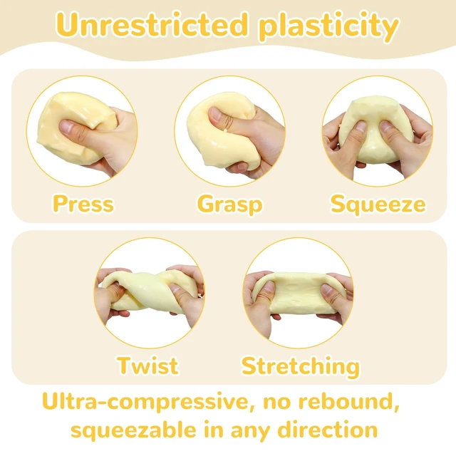 Alt view image 5 of 7 - 2Pcs Cheese Squishy Skin Stress Ball Making Kit - Easy Handmade Sensory Squishy Toys | Includes 2 Cheese-Shaped TPR Skins and 3.5 oz Filler; ASMR Craft Anxiety Relief Slow-Rising Cheese Squishies