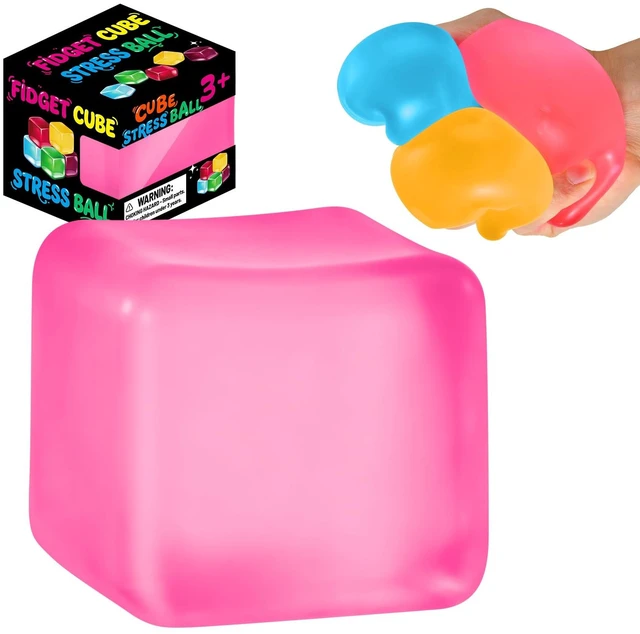 Main image of Stress Cube for Adults, Squishy Slow Rising Squishy Fidget Toys, Squeeze Toys for Classroom Prizes Party Favors Birthday Gifts(Pink)