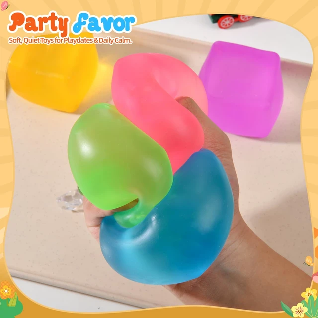 Alt view image 5 of 7 - Stress Cube for Adults, Squishy Slow Rising Squishy Fidget Toys, Squeeze Toys for Classroom Prizes Party Favors Birthday Gifts(Pink)