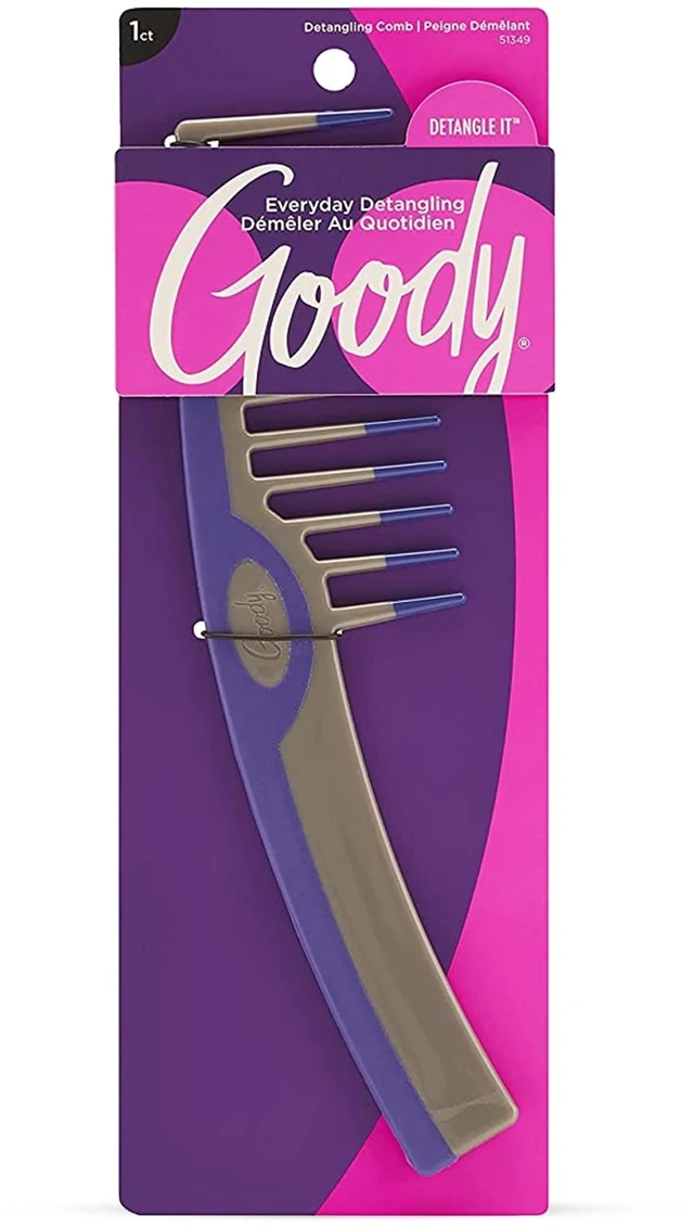 Main image of Styling Essentials Detangling Comb (Color May Vary), Suitable for All Hair Types, Fine Tooth Comb Detangles Wet or Dry Hair, Styling Accessories for Women, Men, Boys, and Girls
