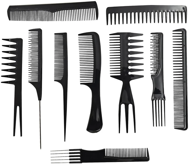 Main image of Comb Set for Hair Stylists - Professional Variety Pack with Combs for All Hair Types and Styles