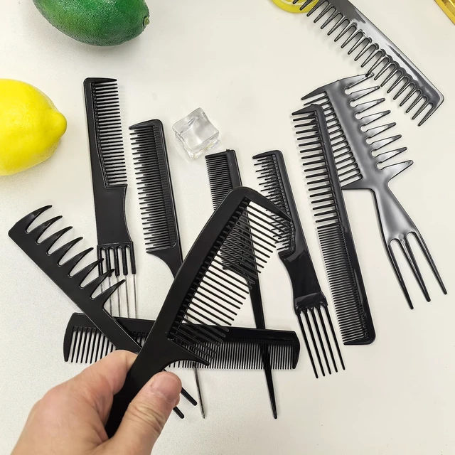 Alt view image 3 of 5 - Comb Set for Hair Stylists - Professional Variety Pack with Combs for All Hair Types and Styles