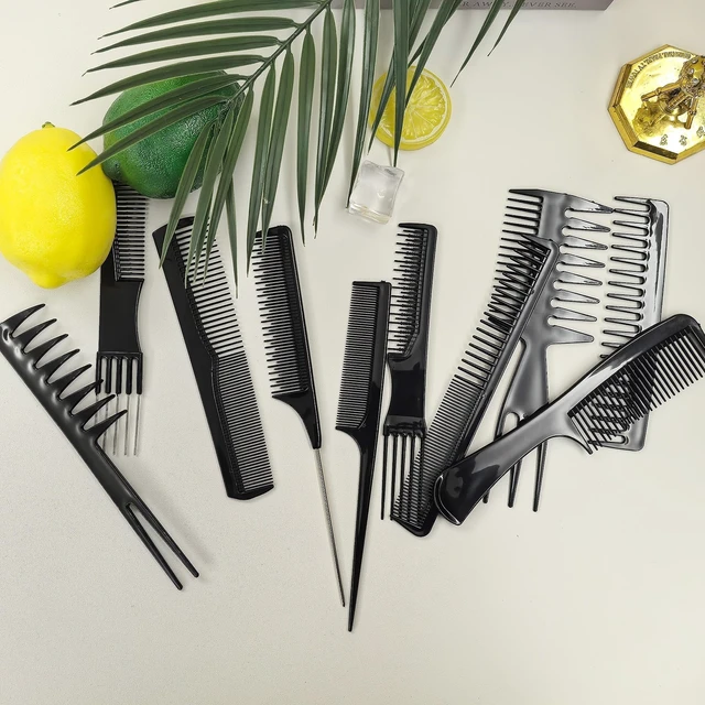 Alt view image 5 of 5 - Comb Set for Hair Stylists - Professional Variety Pack with Combs for All Hair Types and Styles