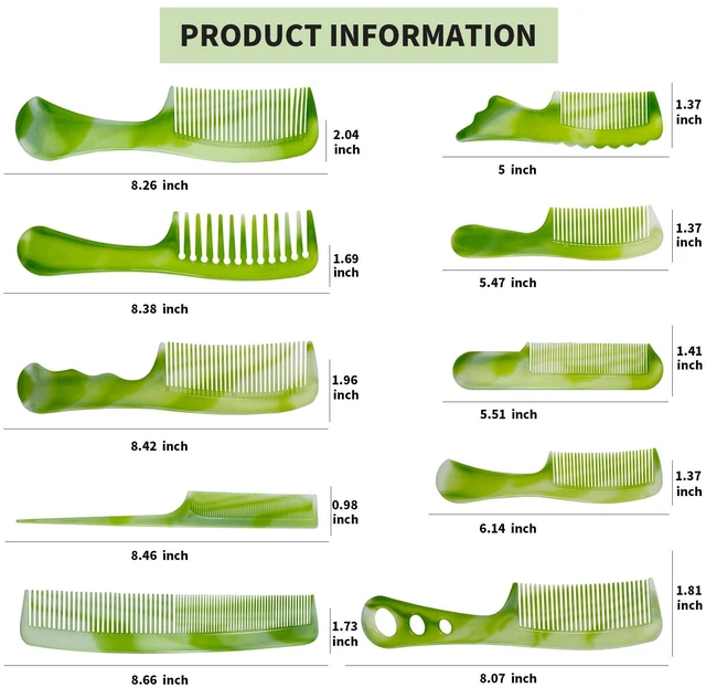 Alt view image 2 of 5 - Hair Combs, Comb Set, Hair Combs for Women and Men, Coarse, Fine Dressing Comb