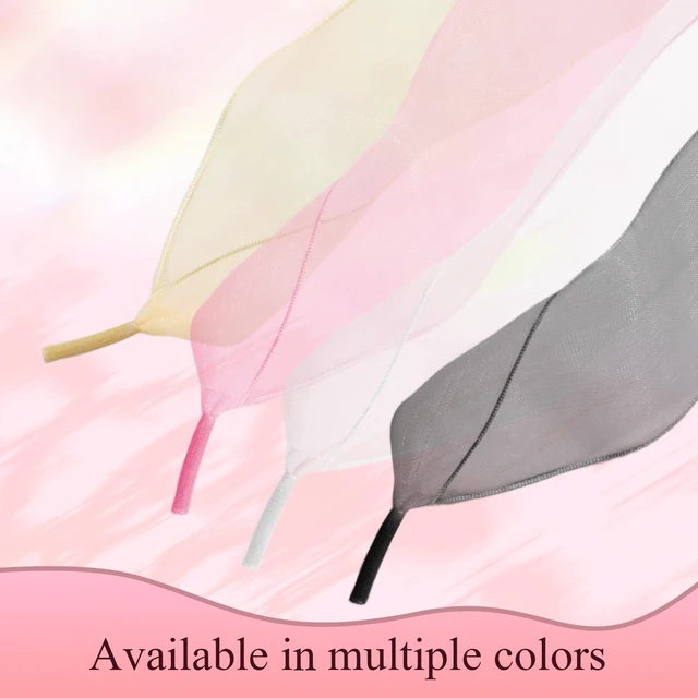 Alt view image 6 of 7 - 4 Pairs White Organza Sheer Ribbon Shoelaces 4cm 120cm for Women | Sheer Organza Fabric, Lightweight Drape, Luminous Sheen, 4-Pair Value Pack, Wide 4cm Width, Creative Tying