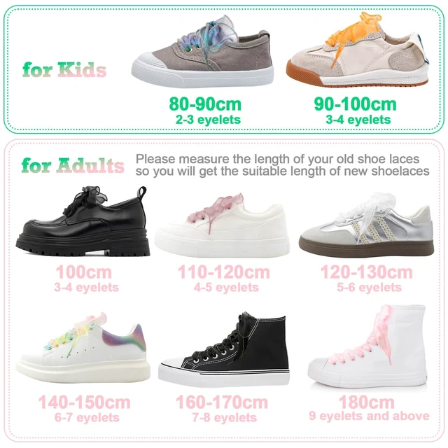 Alt view image 6 of 7 - Flat Sheer Shoe Laces: 2 Pairs 63 Inch White Snow Yarn Shoelaces | 4CM/1.57'' Wide, Fishtail Rolled Design, Cute Organza Shoe Strings, for Wedding Sneakers