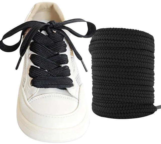 Main image of 2 Pairs 5/8" Fat Shoe Laces for Sneakers, Jumbo Laces, 16mm Wide Flat Shoelaces for Athletic Shoes