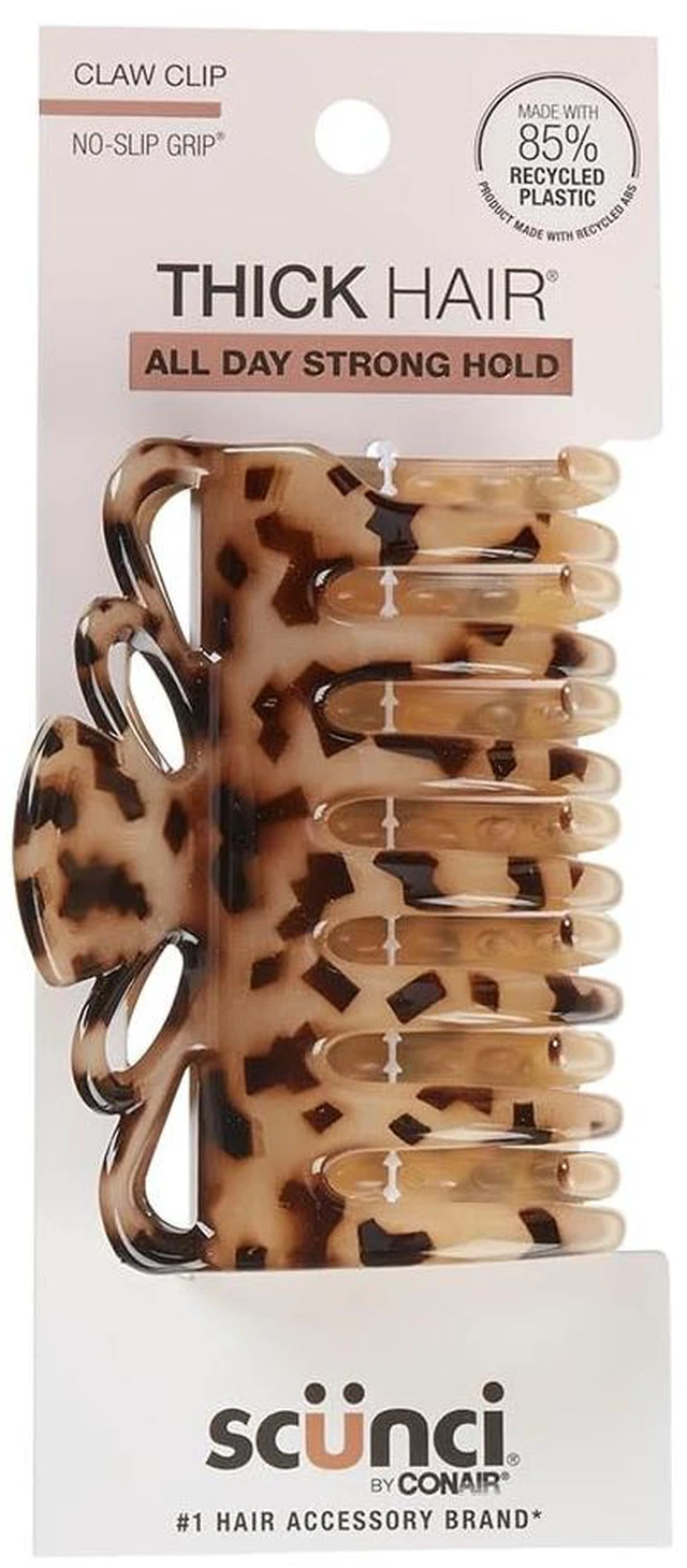 Main image of by Conair claw clips for thick hair - hair accessories for women- claw clip - for all hair types - trendy hair accessories -Tortoise - 1 Count