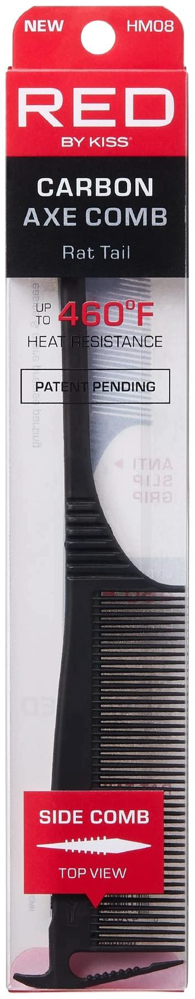 Main image of Carbon Axe Comb Parting Comb Anti Frizz Heat Resistant Hair Comb (Rat Tail)