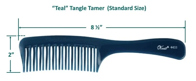 Alt view image 2 of 7 - Teal Tangle Tamer Curved Tooth Comb