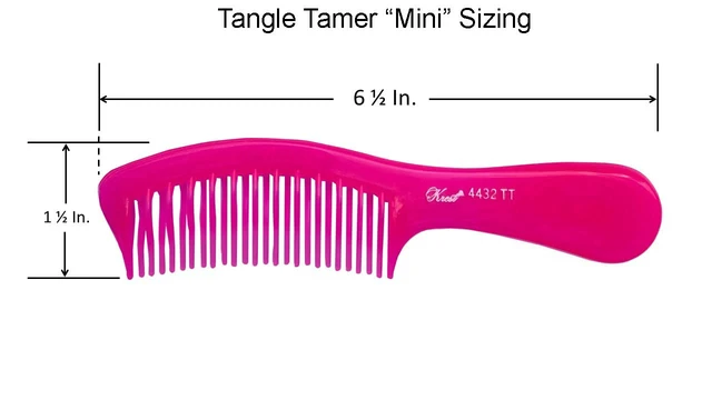 Alt view image 3 of 7 - Teal Tangle Tamer Curved Tooth Comb