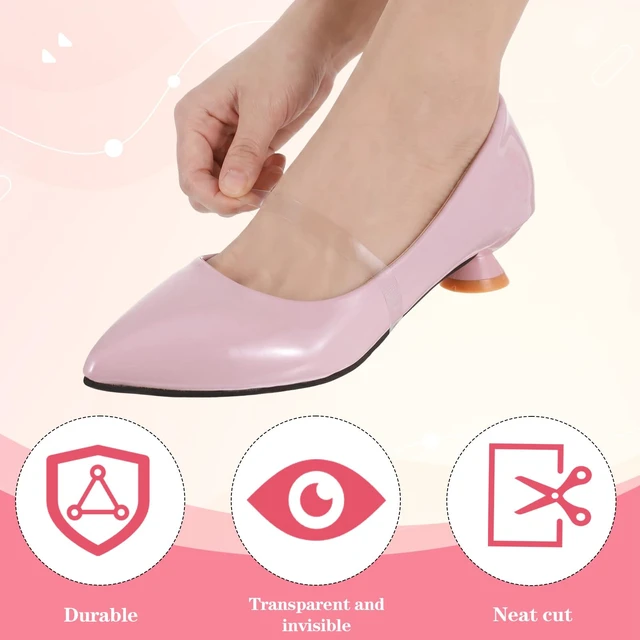 Alt view image 2 of 7 - 15 Pairs Invisible Shoe Straps for Heels, Transparent Silicone Heel Straps for High Heels, Clear Elastic Shoe Laces for Loose Shoes Anti-Slip Anti-Loose for Women Girls