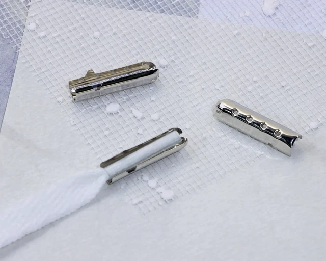 Alt view image 4 of 6 - 30PCS Aglets for Shoelaces Repair Metal Shoe Lace Ends Tips Head Replacement for Paracord Hoodies Sneakers Canvas Boots Shoestrings Sweatshirt Strings DIY Shoelace Repairing, 4x23mm, Silver