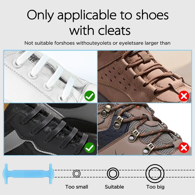 Alt view image 3 of 7 - 3 Pairs No Tie Shoelaces, Elastic Silicone Stretch Lazy Shoe Laces | No Tie Shoe Laces,Shoe Lace Replacement,Universal Compatibility,Quick Slip-On Convenience,Slip-On Shoelaces