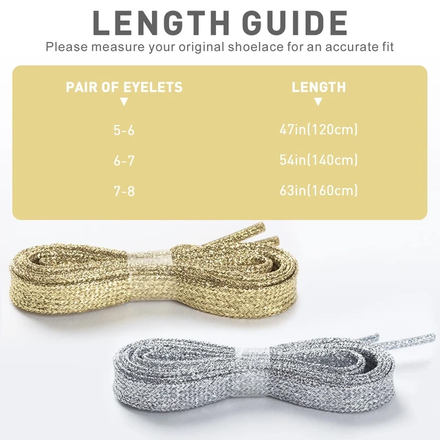 Alt view image 6 of 7 - Flat Metallic Glitter Sparkle Shoe Laces for Sneakers, Silver, 54" | 5/16"(8mm) Sparkly Colorful Bling Sequin Shiny Shoelaces Replacement Shoe Strings