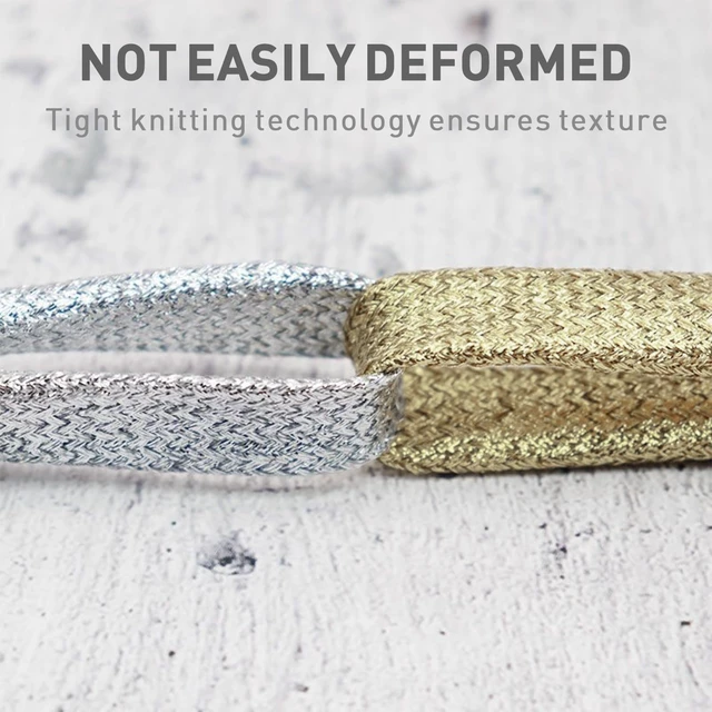 Alt view image 7 of 7 - Flat Metallic Glitter Sparkle Shoe Laces for Sneakers, Silver, 54" | 5/16"(8mm) Sparkly Colorful Bling Sequin Shiny Shoelaces Replacement Shoe Strings
