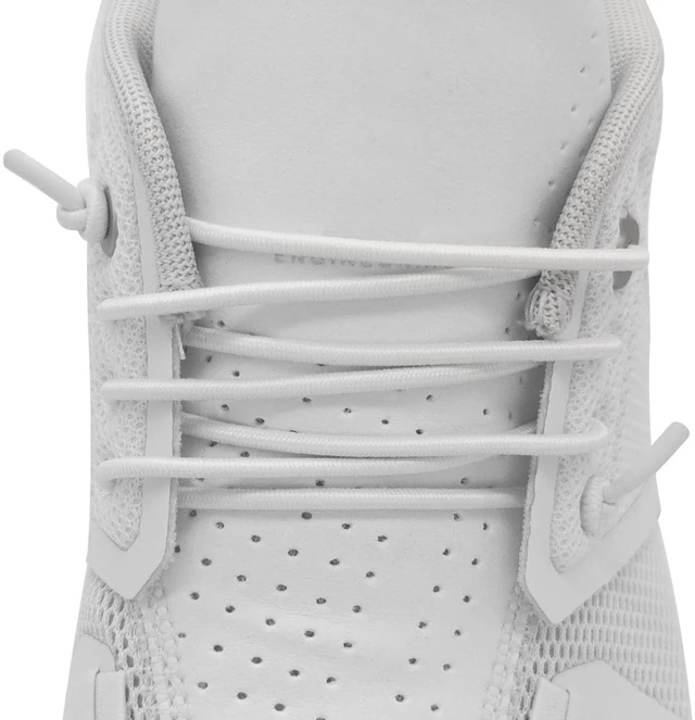 Main image of Elastic Shoe Laces for On Cloud 5, 6 Replacement Strings White 24" | 1/10" (2.5mm), Stretchy Round Bungee Shoelaces with Silicone Head , No Tie Tieless Stretch Speed Laces for Sneakers