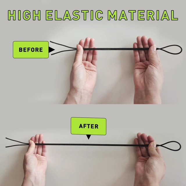 Alt view image 4 of 7 - Elastic Shoe Laces for On Cloud 5, 6 Replacement Strings White 24" | 1/10" (2.5mm), Stretchy Round Bungee Shoelaces with Silicone Head , No Tie Tieless Stretch Speed Laces for Sneakers