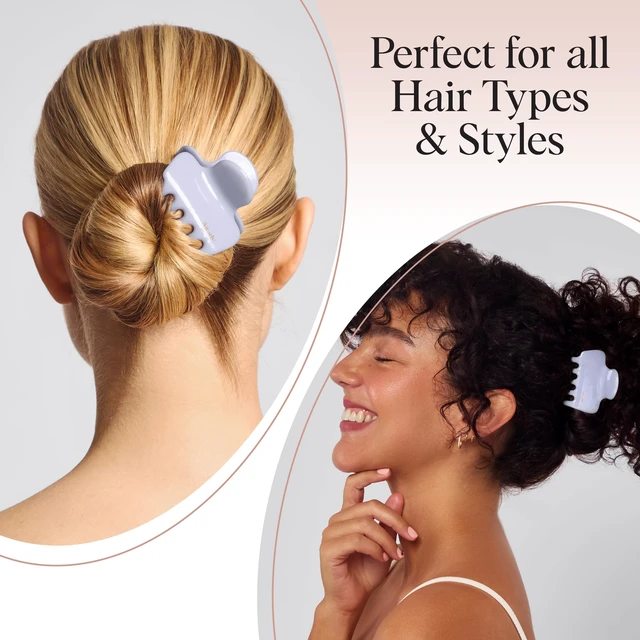Alt view image 7 of 7 - Hair Clips for Women - Hydrangea Breeze, 1pc | Strong Hold Claw Clips for Thick or Thin Hair Durable Recycled Plastic, Non-Slip, Daily Hair Accessories