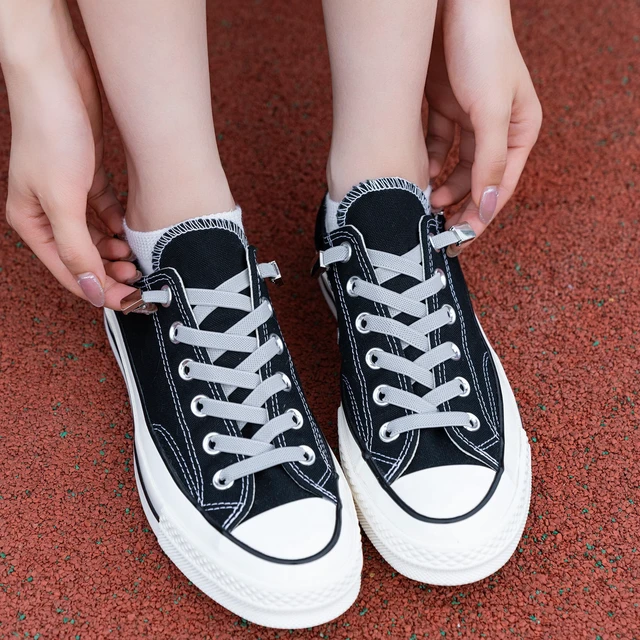 Alt view image 3 of 6 - Elastic Shoe LacesNo Tie Shoelaces for Adults & Kids Shoes White
