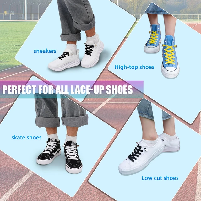 Alt view image 5 of 6 - Elastic Shoe LacesNo Tie Shoelaces for Adults & Kids Shoes White