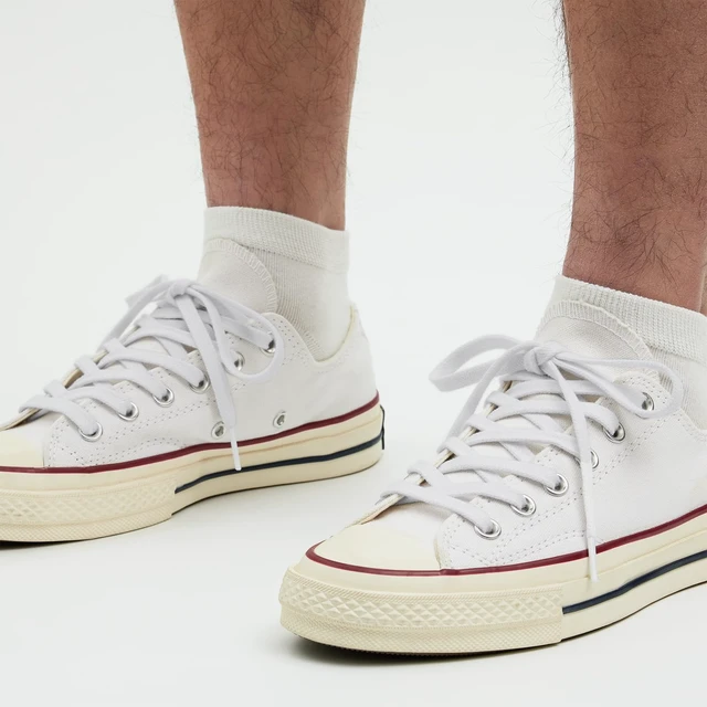 Alt view image 4 of 7 - 2 Pairs Flat Cotton Shoe Laces, 5/16" Shoelaces-White 114 | Sturdy and stay tied all day,double layer cross weaven replacement strings. 18 colors, 7 lengths for sneakers, athletic shoes