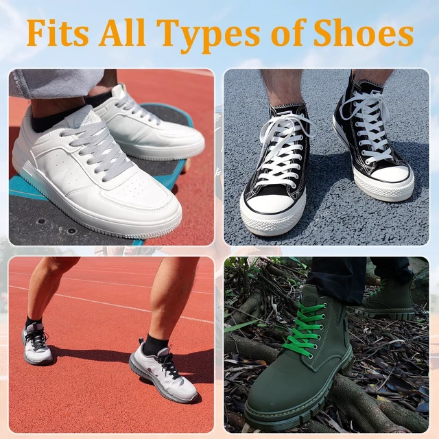 Alt view image 5 of 6 - 54" Hot Pink Shoe Laces for Sneakers - 2 Pairs Flat Replacement Shoelaces, Shoe Strings for Low & High Tops