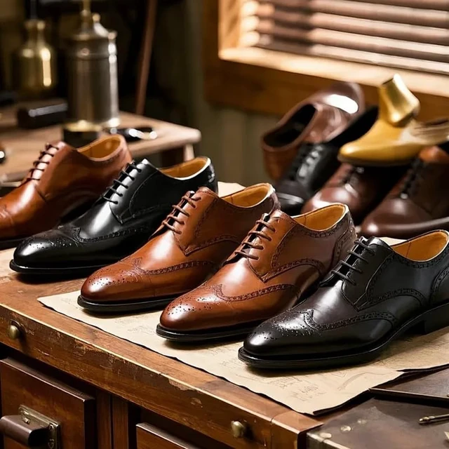 Alt view image 5 of 6 - 2 Pairs Shoe Laces for Dress Shoes Round Shoelaces Cotton Waxed Oxford Shoe Laces Boot Strings Dark Brown