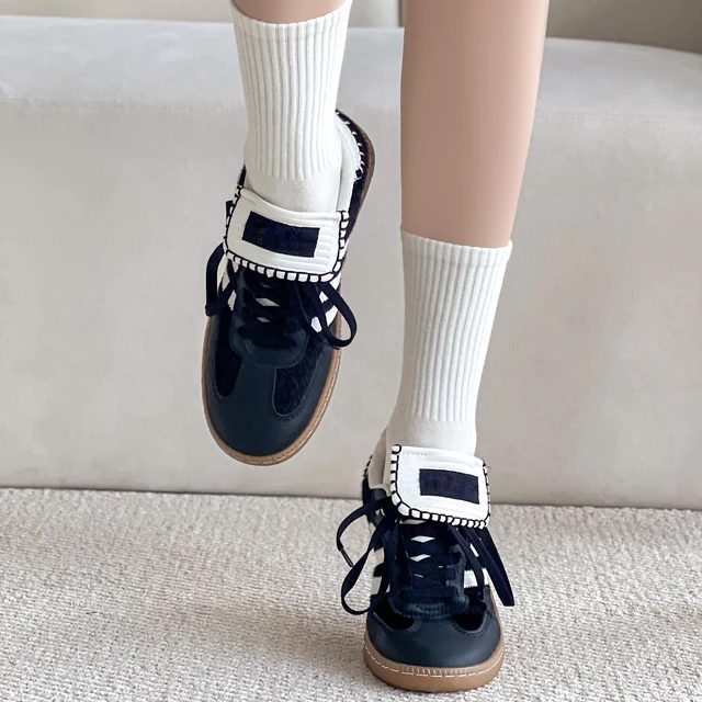 Alt view image 6 of 6 - Flat Shoe Laces for Sneakers Elastic Shoe Laces Athletic Shoelaces Black