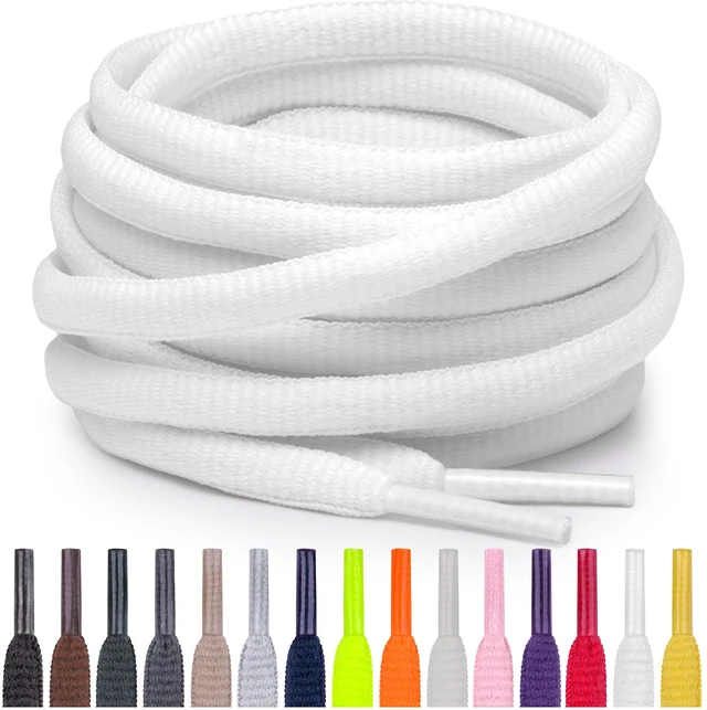 Main image of Oval Athletic Shoe Laces, Multiple Lengths and Colors Available - White, 36 (91 CM)