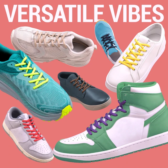 Alt view image 4 of 6 - Oval Athletic Shoe Laces, Multiple Lengths and Colors Available - White, 36 (91 CM)