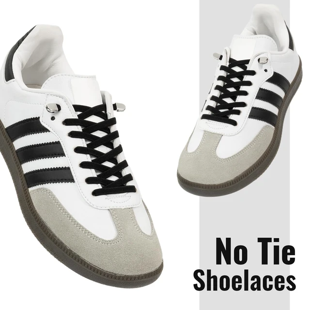 Alt view image 2 of 7 - Running Shoes (Black 39IN) | Stretchy laces no tie slip-on design, easy install & adjustable; 15 colors, 32"-63" lengths for sneakers, kids and adults.