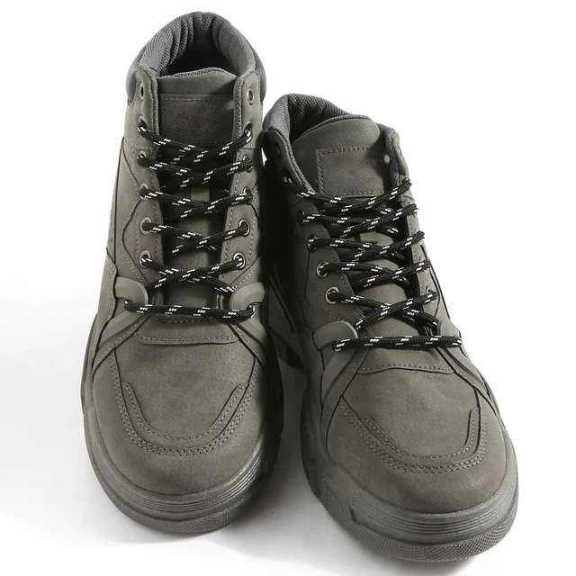 Alt view image 2 of 6 - 47 In Round Black Boot Laces Heavy Duty, White Dot Work Boot Laces | 1 Pair 120 cm Men Women Replacement Black Shoe Laces, Stay Tied Shoe Strings, Walking Hiking Outdoor Tactical Boot Shoelaces