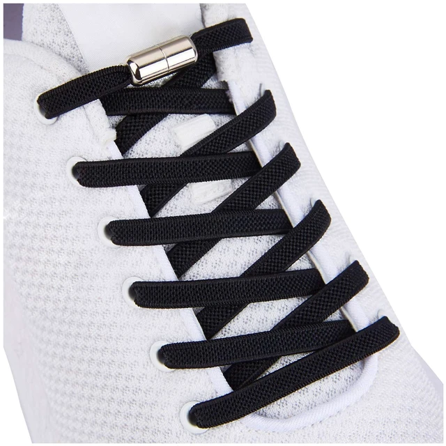 Main image of Tieless Elastic Shoe Laces, No Tie Shoelaces for Kids/Adults Black