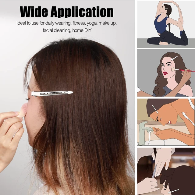 Alt view image 7 of 7 - Duck Billed Clips, 30pcs 3.5 Inch Metal Alligator Curl Hair Clips with Holes for Styling, Coloring, Thick Hair Rollers, Salon Use, Silver