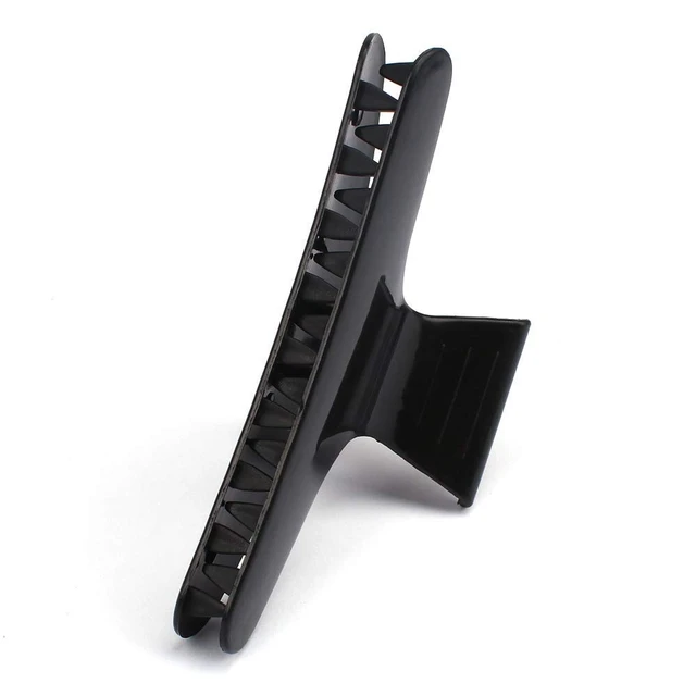 Alt view image 3 of 7 - Hair Clips for Styling Sectioning 12 Pack Black White Butterfly Clamps Hair Claw Clips Pro Salon Hair Clips for Styling, Sectioning, Cutting and Coloring
