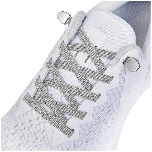 Main image of laces with Elastic LacesElastic Shoelaces for Adults and Kids Silver
