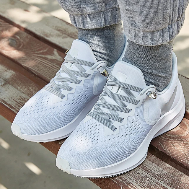 Alt view image 5 of 6 - laces with Elastic LacesElastic Shoelaces for Adults and Kids Silver
