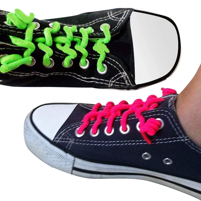 Alt view image 4 of 6 - No Tie Shoe Laces for Kids and Adults - Elastic Curly Shoelaces for Sneakers - Black - 1 Pair