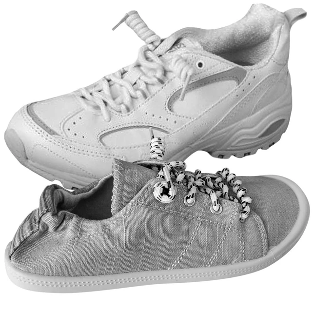 Alt view image 5 of 6 - No Tie Shoe Laces for Kids and Adults - Elastic Curly Shoelaces for Sneakers - Black - 1 Pair