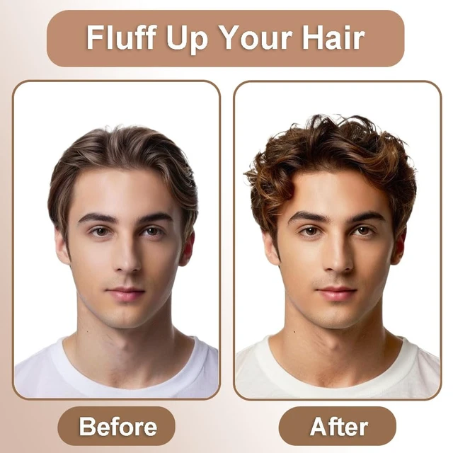 Alt view image 3 of 6 - Texture Comb - Wide & Fine-Tooth Volumizing Hair Styling Tool, Anti-Frizz Fluffy Hairbrush for Men & Women, Suitable for All Hair Types (Black + Gray)
